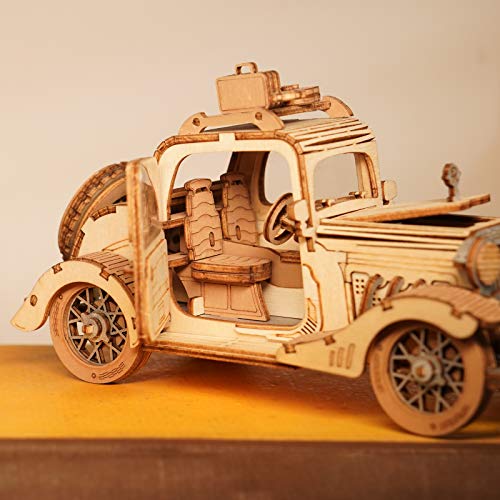 Rolife Puzzle 3D Coche Auto Antiguo,Maquetas para Construir Adultos,decoraciÓn De Escritorio Mujer Regalos Hombre(TG504)