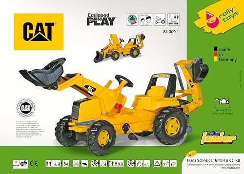 Rolly- Caterpillar, Color, Tractor Cat con Bulldozer Y ESCABADORA (Dicoal 813001)