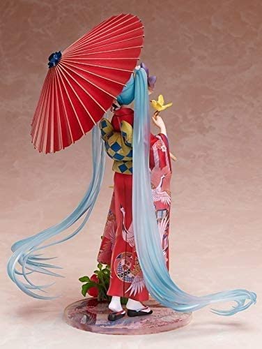 ROMOZ de HandMade Hatsune Miku Figura Miku Kimono Figura Anime Chica Figura Figura de acción