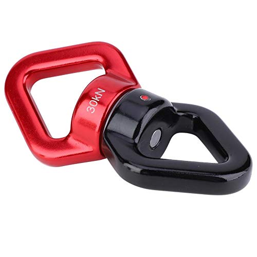 Rotación de 360 ​​Grados 30KN Swing Swivel, Dispositivo de rotación Swing Spinner, Danza aérea para Escalada en Roca Yoga Hamacas Colgantes(Reddish Black)