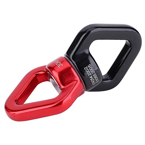 Rotación de 360 ​​Grados 30KN Swing Swivel, Dispositivo de rotación Swing Spinner, Danza aérea para Escalada en Roca Yoga Hamacas Colgantes(Reddish Black)