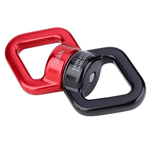 Rotación de 360 ​​Grados 30KN Swing Swivel, Dispositivo de rotación Swing Spinner, Danza aérea para Escalada en Roca Yoga Hamacas Colgantes(Reddish Black)