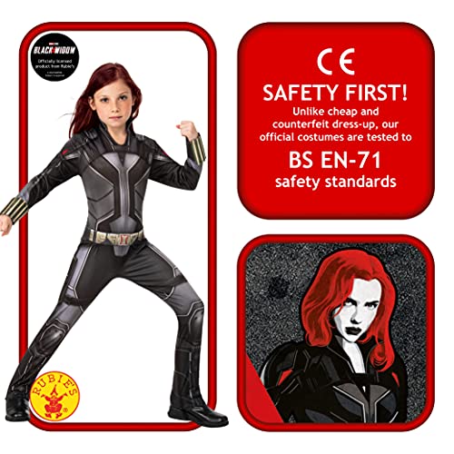 Rubies 3702134 Black Widow Movie - Disfraz infantil (talla S)