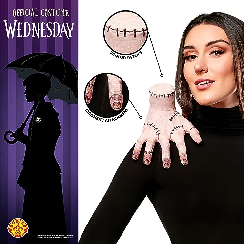 RUBIES Accesorio Mano Familia Addams, Miércoles Addams, The Thing, La Cosa, complemento para disfraz, Oficial Wednesday para Halloween, Carnaval, Fiestas y Cosplay