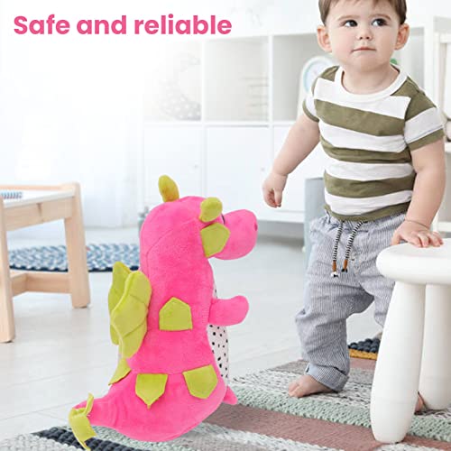 Rushbom Pitaya Dinosaurio Muñeco de Peluche de Juguete 3D Dragon Fruit Peluche Suave Cómodo para Dormitorio Sofá Sala de Estar