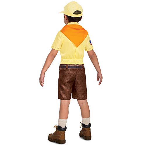 Russell from Up Costume, Disney Pixar Movie Inspired Character Outfit for Kids, Classic Child Size Extra Small (3T-4T) Brown