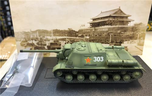 S-MODEL China PLA ISU-122 pistola autopropulsada 1955 Parade livery 1/72 ABS Tanque Pre-construido Modelo