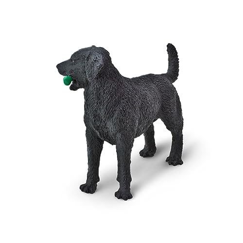 Safari Ltd.- Miniatura Best in Show Dogs Black Labrador Animals, Color Negro (253429)