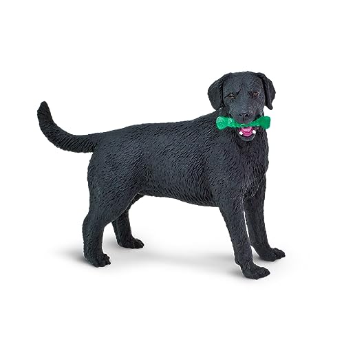 Safari Ltd.- Miniatura Best in Show Dogs Black Labrador Animals, Color Negro (253429)