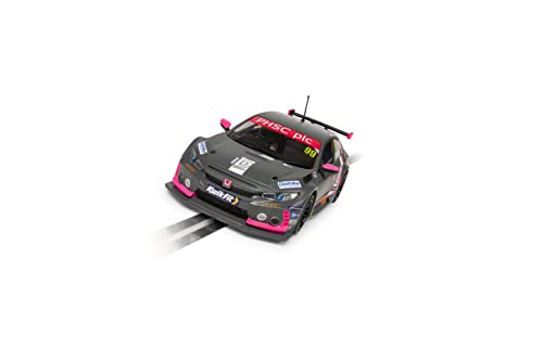 Scalextric C4317 Honda Civic Type R - BTCC 2021 - Jade Edwards, Gris/Rosa