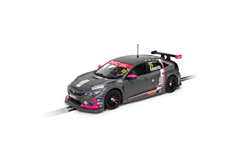 Scalextric C4317 Honda Civic Type R - BTCC 2021 - Jade Edwards, Gris/Rosa