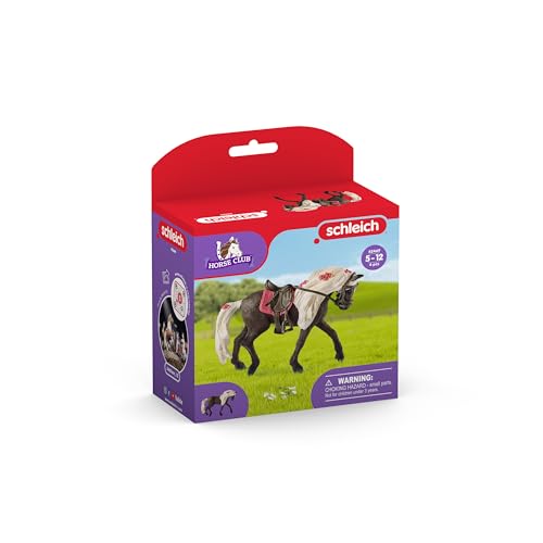 Schleich 42469 Horse Club Play Set - yegua Rocky Mountain Horse para competición, juguetes a partir de 5 años