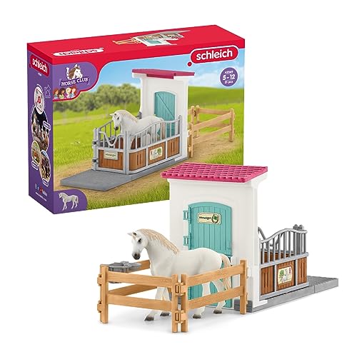 schleich HORSE CLUB 42569 — Set de Extensión de Establo , 21 Piezas — Incluye Caballo — Animales de Juguete Coleccionables — Set de Caballos — Juguetes para Niños de 5 Años o Más