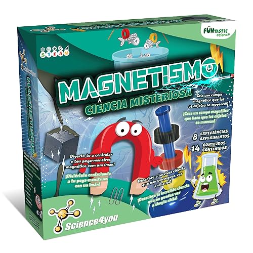 Science4you Invenciones Magnéticas - Aprenda sobre la Ciencia Magnética, Juego de Imanes para Niños + Slime Magnético + Imanes Flotantes y Mucho Más, Juguetes y Regalos para Niños y Niñas 8 9 10+ años