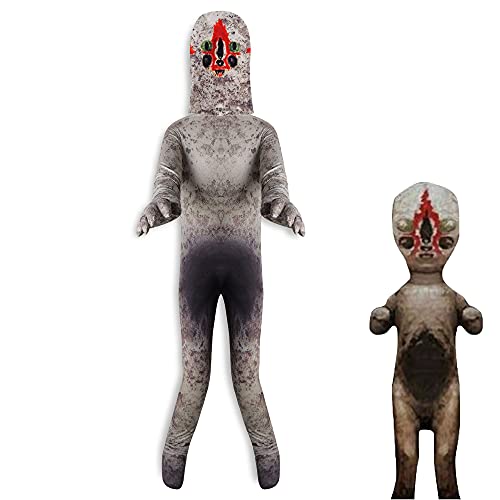 SCP Foundation 096 Disfraz Niños Scary Halloween Scp Cosplay Escultura espeluznante Horror Monster Scp Secure Contain Protect Body Mono Fiesta de Halloween Cosplay