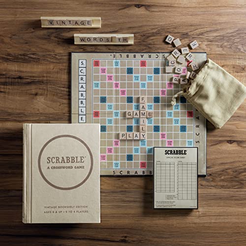 Scrabble Linen Book Vintage Edition Board Game by Winning Solutions