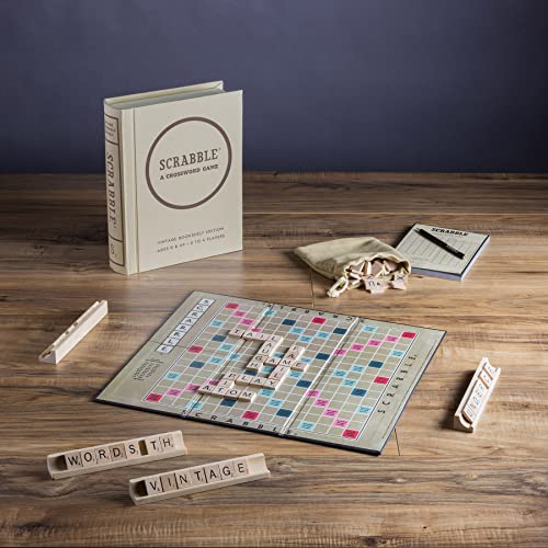 Scrabble Linen Book Vintage Edition Board Game by Winning Solutions