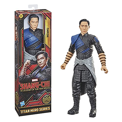 Shang Chi , F0951 Hasbro Marvel Titan Hero Series y la Leyenda de los Diez Anillos Figura de acción 30 cm Toy Wenwu para niños de 4 años en adelante