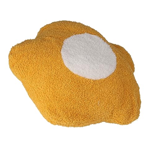 Shanrya Funda de Almohada para el Hogar, Manta Ligera, Lavable, Cómoda y Compacta con Forma de Flor para Sala de Estar para Tomar una Siesta Mientras Viaja (Flores Amarillas con Pistilo