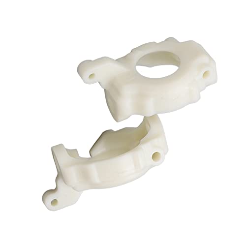 Shanrya RC Car Gauche Droit Base Set Fixe Mount, Mejora el rendimiento de las piezas de repuesto izquierda Right Base C Set Fixed Mount Durable White for RC Car