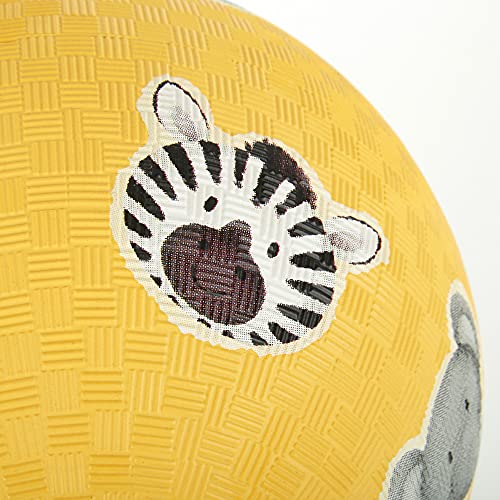 Sigikid- Kautschuk-Ball Zoo, Softballs Pelota de Caucho, Color Amarillo (42409)