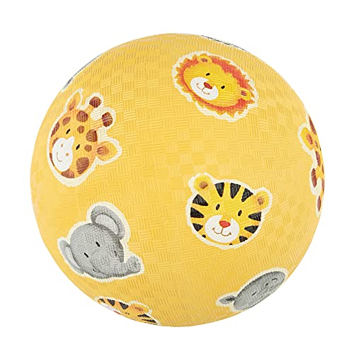 Sigikid- Kautschuk-Ball Zoo, Softballs Pelota de Caucho, Color Amarillo (42409)