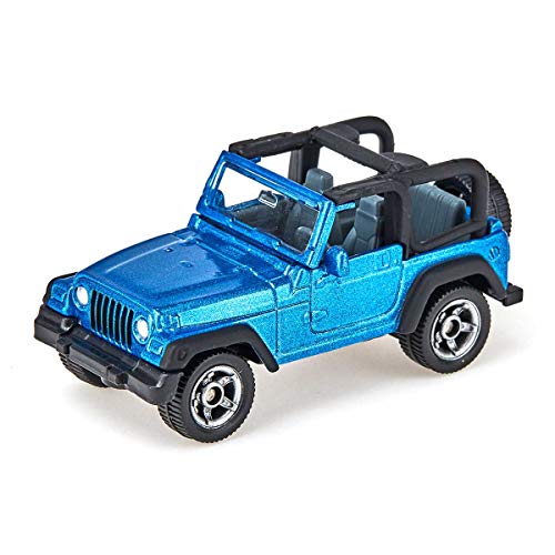 siku 1342, Jeep Wrangler, Metal/Plástico, Azul, Vehículo de juguete para niños, Enganche para remolque