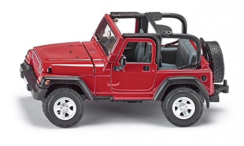 siku 4870, Todoterreno Jeep Wrangler, 1:32, Metal/Plástico, Rojo, Dirección Ackermann