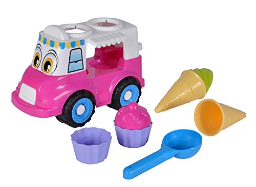 Simba- Eiswagen/Sandspielzeug / 7 Teile Carro de Hielo/Juguete de Arena / 7 Piezas, Color 1. (107134506)