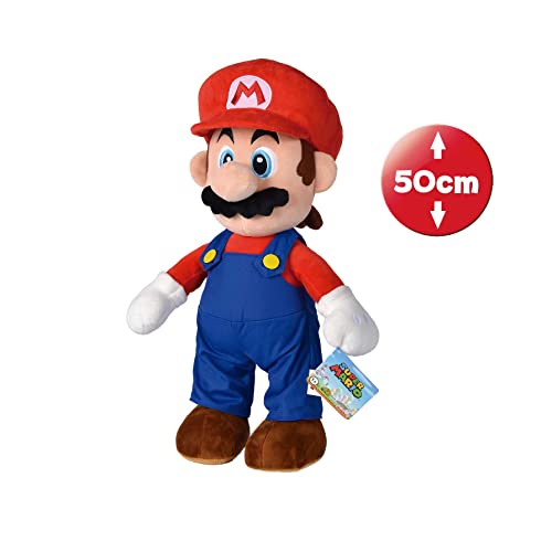 SIMBA TOYS ESPAÑA, S.L. Peluche Gigante de Mario Super Mario 50 cm