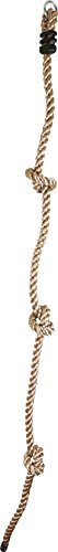Small Foot Cuerda de Escalada con Anillo de Metal para una fácil fijación, soporta hasta 100 kg, a Partir de 3 años 6119, Color Naturaleza, NS