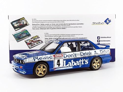 Solido S1801512 1:18 BMW E30 M3 BTCC 1991 Coche Miniatura Coleccionable, Multi