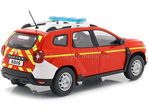 Solido S1804605 1:18 2021 Dacia Duster MK2-SDIS Coche Miniatura Coleccionable, Rojo/Azul