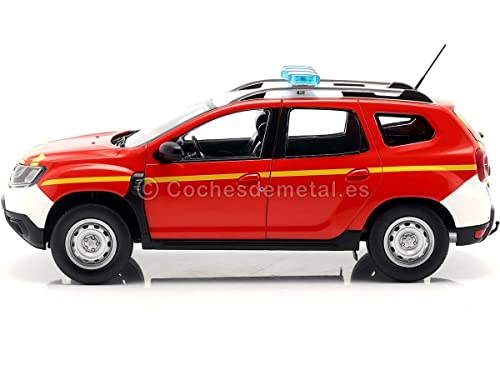 Solido S1804605 1:18 2021 Dacia Duster MK2-SDIS Coche Miniatura Coleccionable, Rojo/Azul