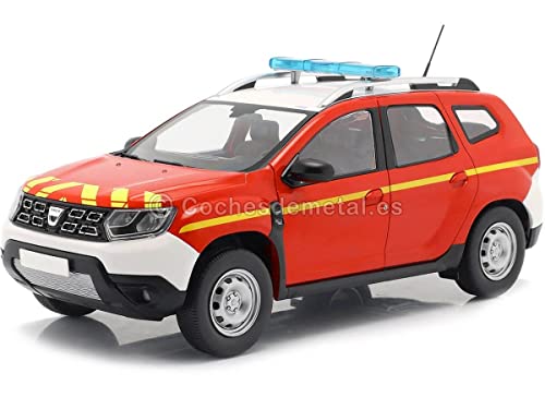 Solido S1804605 1:18 2021 Dacia Duster MK2-SDIS Coche Miniatura Coleccionable, Rojo/Azul