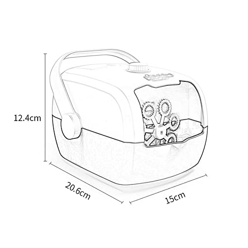 Soplador de burbujas automático, fabricante de burbujas automático portátil para exteriores/interiores, más de 3000 burbujas por minuto burbujas para niños pequeños, máquina de burbujas para fiestas,