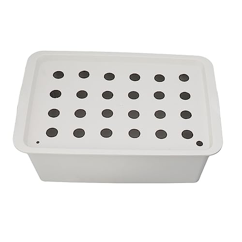 Sorandy Hidropónico Gris de 24 Agujeros con Temporizador, de Cultivo Hidropónico, de Cultivo Hidropónico Interior con Bomba de Oxígeno, Caja de Cultivo Hidropónico para Cultivar