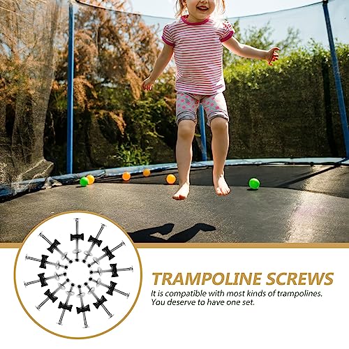 Sosoport 12 Piezas Prácticos Tornillos De Trampolín Tornillos De Fijacion Trampolin Parte del Trampolín Tornillos para Reemplazo Planchar Accesorios Prevención De Caídas Niño