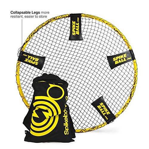 Spikeball Pro - Set Oficial Torneo - Más Fuerte, 2 Pelotas Pro con un diseño Que facilita un Control más fácil, Mochila, Bomba & Calibre incluidos