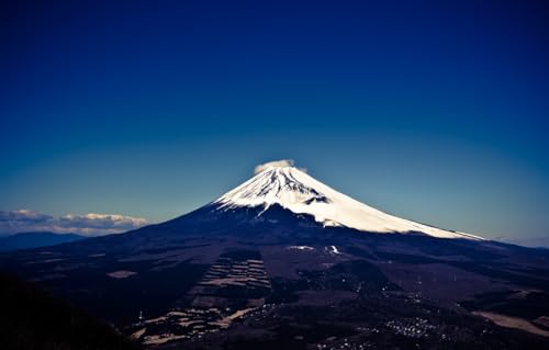 SPLIUYG Puzzles 3D 1000 Piezas, Japón, Volcán, Honshu, Fujisan, 75x50cm