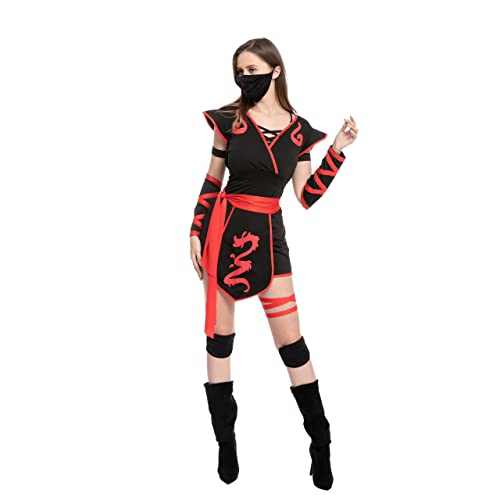 Spooktacular Creations Halloween Disfraz de Ninja Adulto para Mujer, Fiesta de Disfraces, Truco o Trato, Fiesta Cosplay