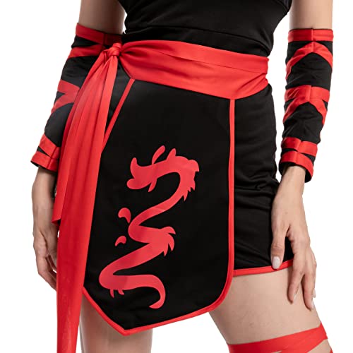 Spooktacular Creations Halloween Disfraz de Ninja Adulto para Mujer, Fiesta de Disfraces, Truco o Trato, Fiesta Cosplay