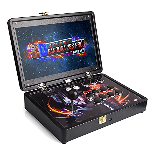 SPRING2014 Arcade Consola 3D Pandora Box, [3800 juegos en 1] Pandora 28S Arcade Retro Consola de Juegos de 14.0 pulgadas, videojuegos Arcade, 16 GB Full HD Retro Arcade con HDMI, 28 Segundos, pequeño