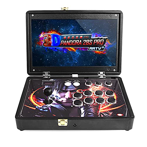 SPRING2014 Arcade Consola 3D Pandora Box, [3800 juegos en 1] Pandora 28S Arcade Retro Consola de Juegos de 14.0 pulgadas, videojuegos Arcade, 16 GB Full HD Retro Arcade con HDMI, 28 Segundos, pequeño