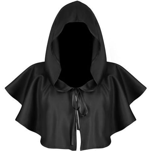 Spydge Medieval Hooded Cowl Unisex Halloween Poncho Cosplay Disfraz Capa con Capucha Cosplay para Hombres Mujeres