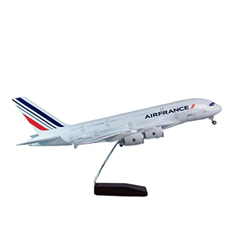 SQFZLL Modelos De Aviones De Aleación a Escala 1/160 avión de aviación Civil Francesa Pasajero A380 Modelo de aerolínea Configuración De La Escena del Avión