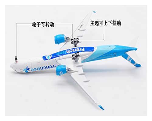 SQFZLL Modelos De Aviones De Aleación a Escala Modelo de avión de aleación de A350-1000 F-HMIX de aviación de Abeja Francesa a Escala 1:400 Configuración De La Escena del Avión