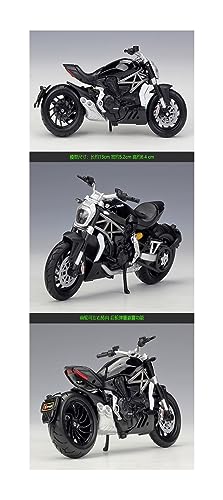 SQFZLL para los Amantes de los Amigos de la Familia Suspensión Operable Modelo De Motocicleta Fundida A Presión 1:18 para: 2016 Ducati Xdiavel S Coleccionables