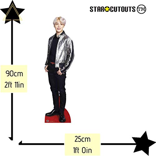 Star Cutouts CS905 BTS Bangtan Boy Silver Jacket r Park_Ji_Min (Star Mini) 90 cm de alto, multicolor