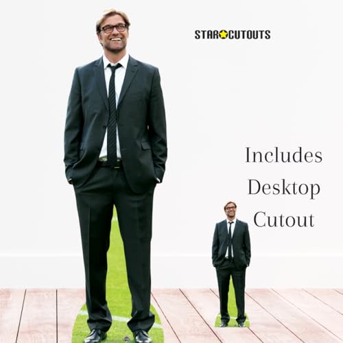 STAR CUTOUTS Jurgen Klopp-Jefe de fútbol (189 cm), estrella, multicolor (CS791)